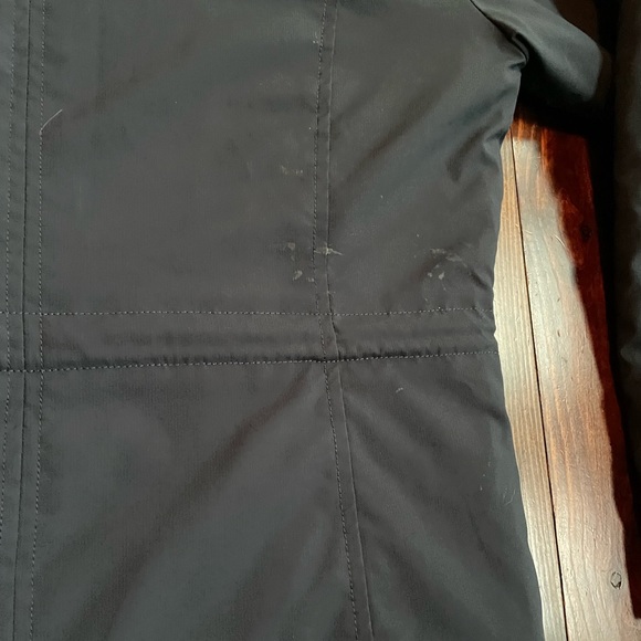 North Face Womens long puffer jacket in navy size medium - Picture 6 of 6